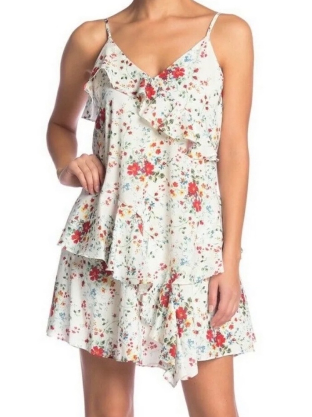 Parker Floral Ruffle Dress